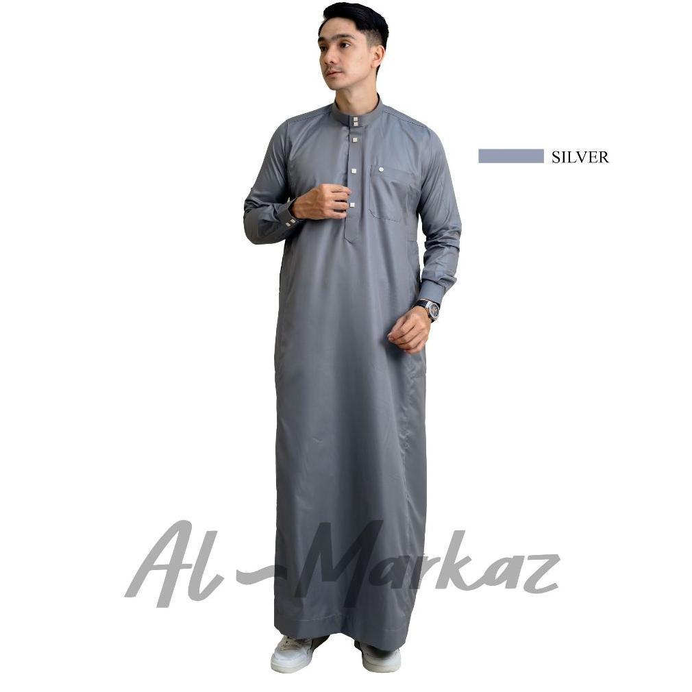 100% AMAN AL MARKAZ - JUBAH PRIA MUSLIM SLIMFIT GULAM