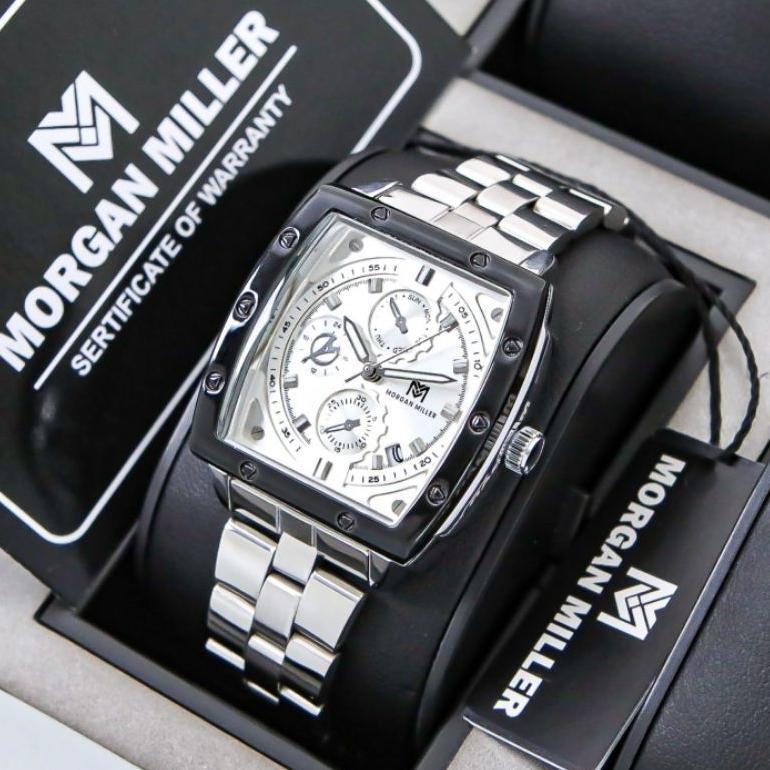 Jam Tangan Wanita Morgan Miller-MM04 Original Tanggal Aktif Rantai Stanliess