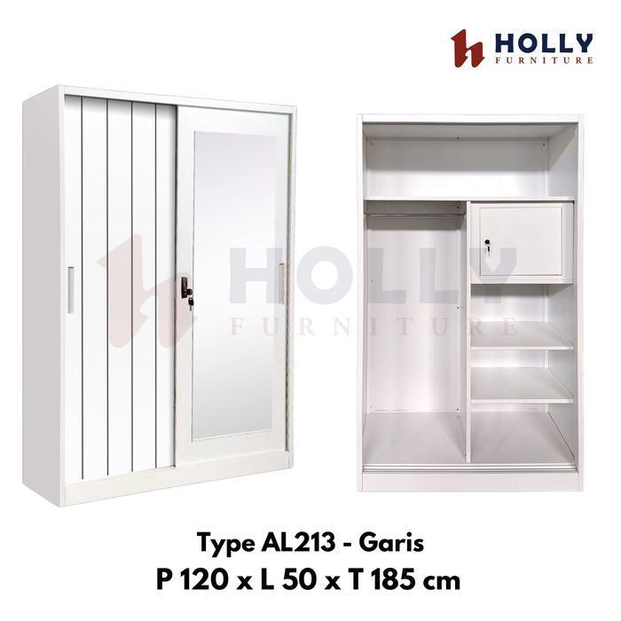 LEMARI PAKAIAN / LEMARI BAJU SLIDING GESER CERMIN