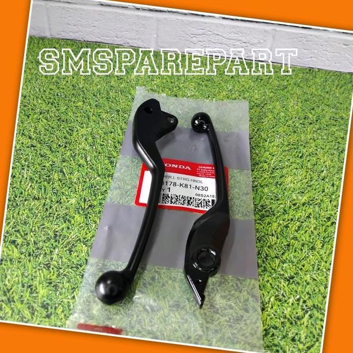 Handle Handel Hendel Rem Satu Set Kiri Kanan Cakram Dan Tromol Motor Honda Vario 125/150 Led New Bea