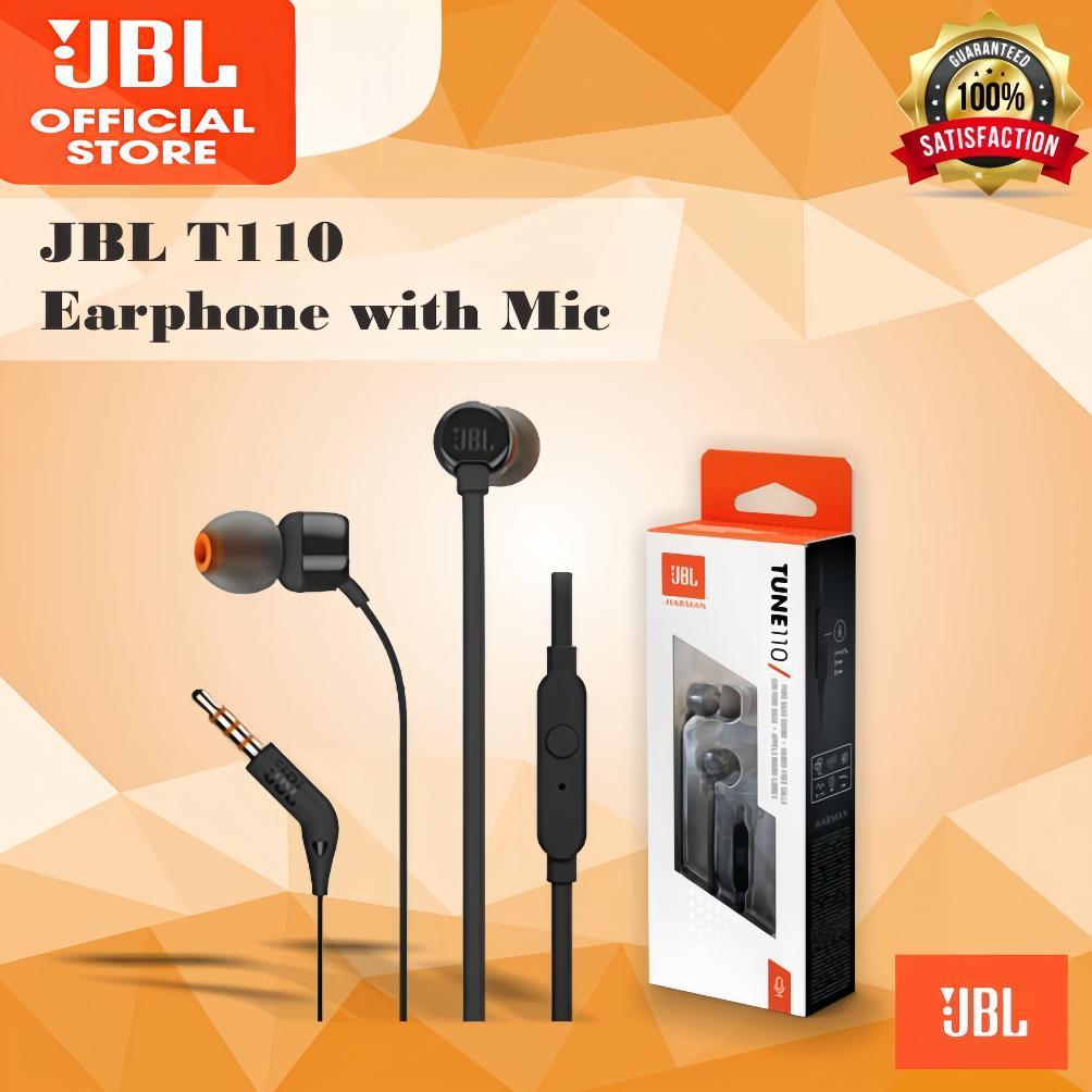 Original 100% JBL T110  Earphone Headset Kabel In-Ear Super Bass Stereo