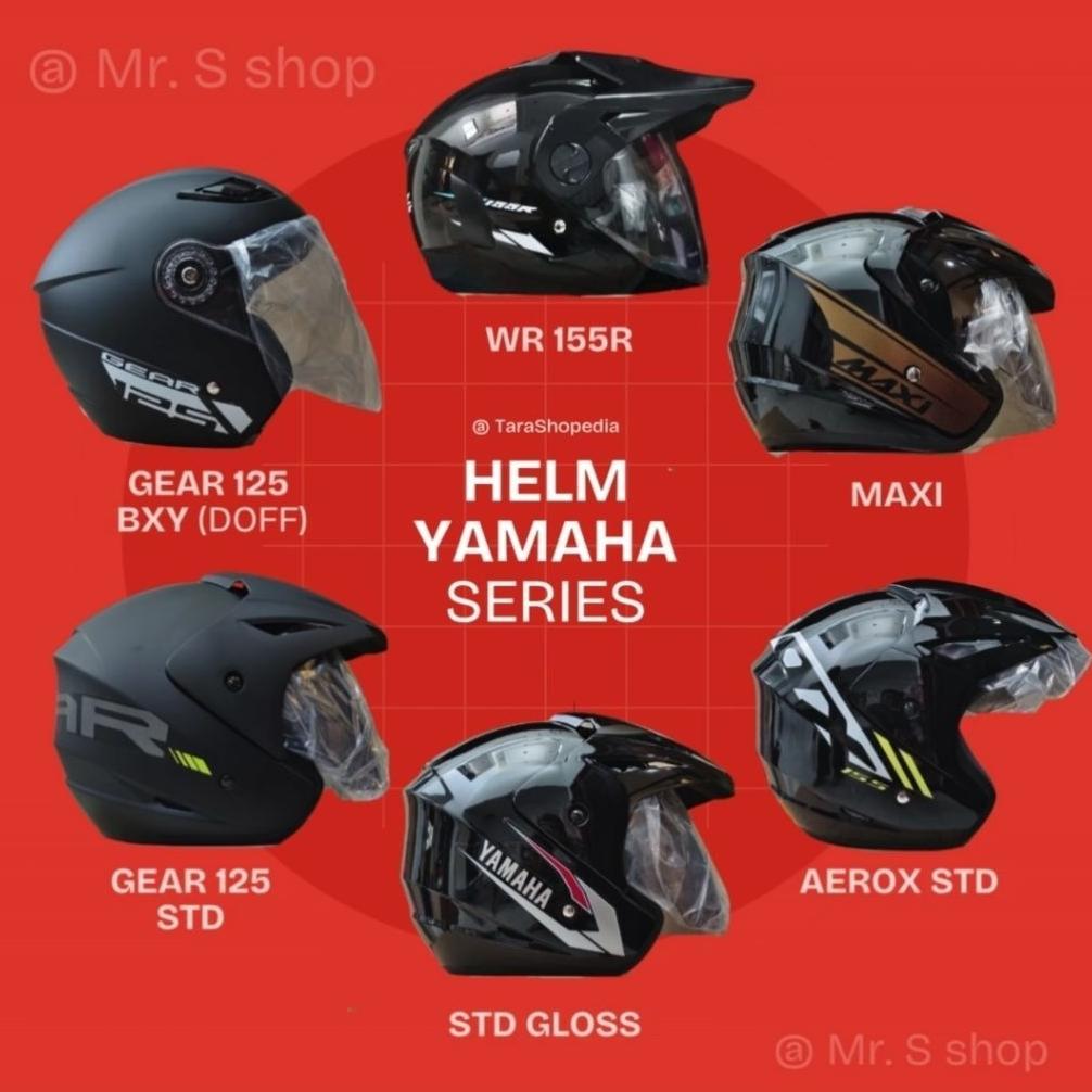 Gratis Ongkir Helm Yamaha Original Sni Hitam Kilap L-Xl