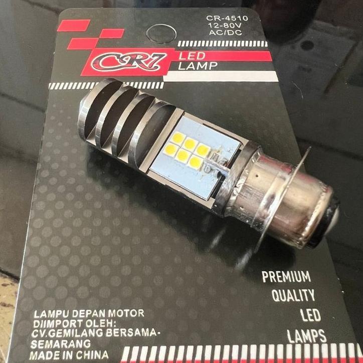 Unik Lampu Led Halogen Lampu Led Motor Matic Bebek Led H6 Putih Lampu Led Putih H6 Gepeng Ac/Dc Univ