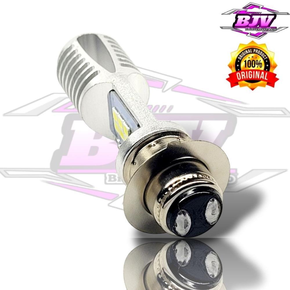 Bergaransi Lampu Depan Motor Yamaha Mio Sporty Led Putih Ac/Dc 12Volt Pengganti Bohlam Standart M2B_