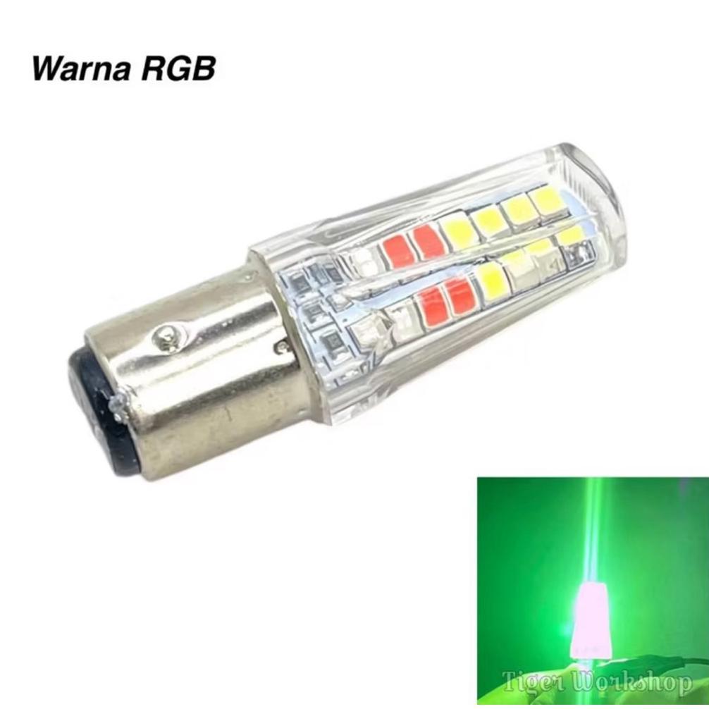 Murah  Lampu Stop Rem Motor Universal 32 Led Running Lampu Rem Kedip Piramida Motor