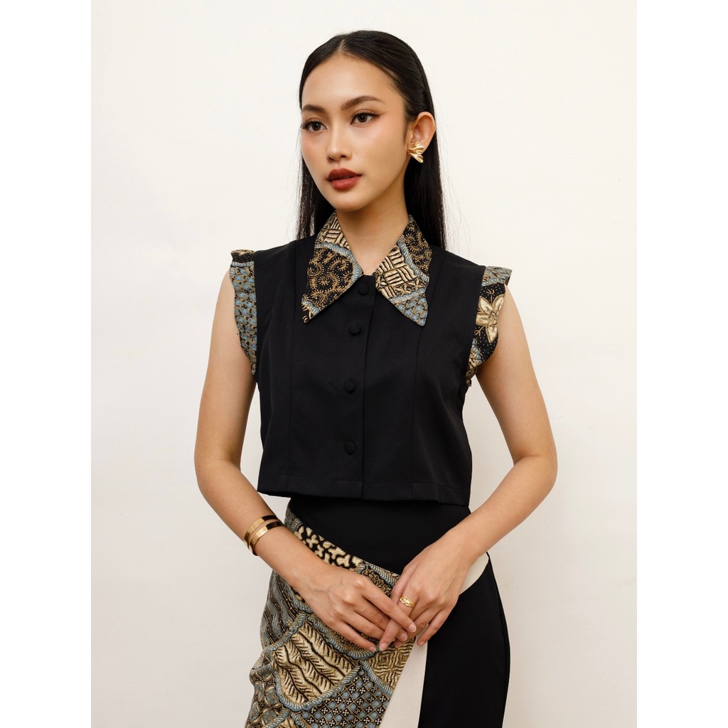 Melvee Batik - Blair Set - Swarna Collection - Atasan Batik Wanita Rok Batik Modern