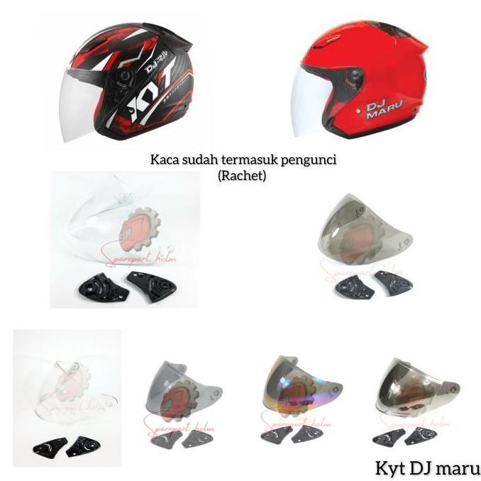 Kaca helm Kyt Dj maru Visor helm Kyt Dj maru rachet
