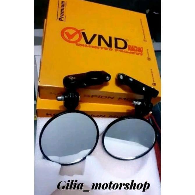 Spion Motor Bulat Jepit Stang Spion Kaca Bening supermoto Vnd Trail