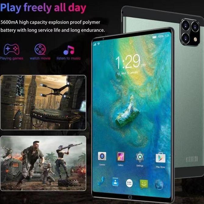 Asli Terbaru2023 Baru 5G 8lnic 10.1lnic Tablet Galaxy A8 12GB +