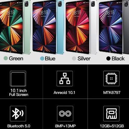 Lenavo Tablet Pad Pro 11 Tablet PC 10 Inch TABLET ASLI, ROM 12GB