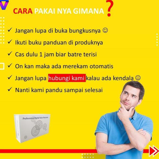 Perekam Suara Mini Tersembunyi Voice Recorder Alat Sadap Penyadap