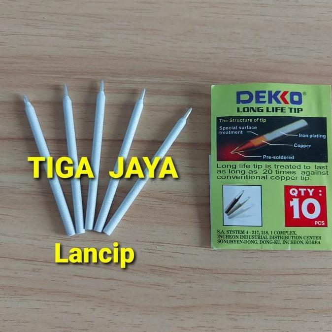 Ujung Mata Tip Kristal Solder Deko Dekko 30W 40W Lancip Runcing Ori