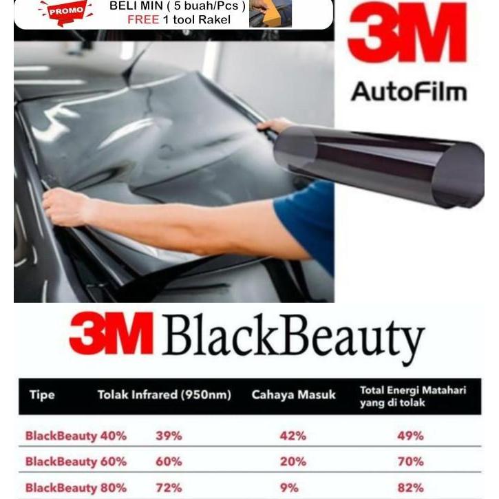 Kaca film 3M Black beauty
