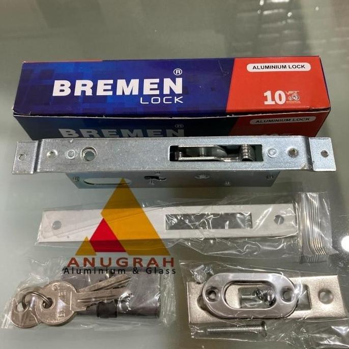 Kunci Pintu Sliding / Geser Aluminium Bremen 4423