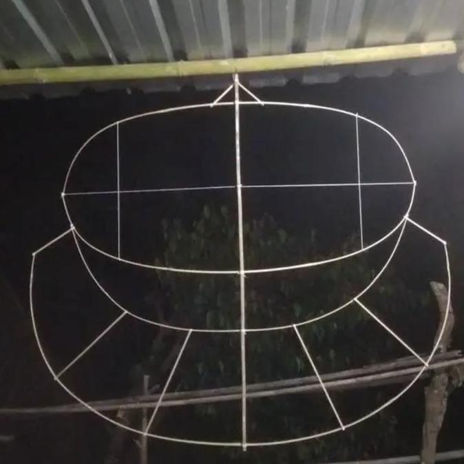 kerangka layangan pegon 1 meter bonus sendaren