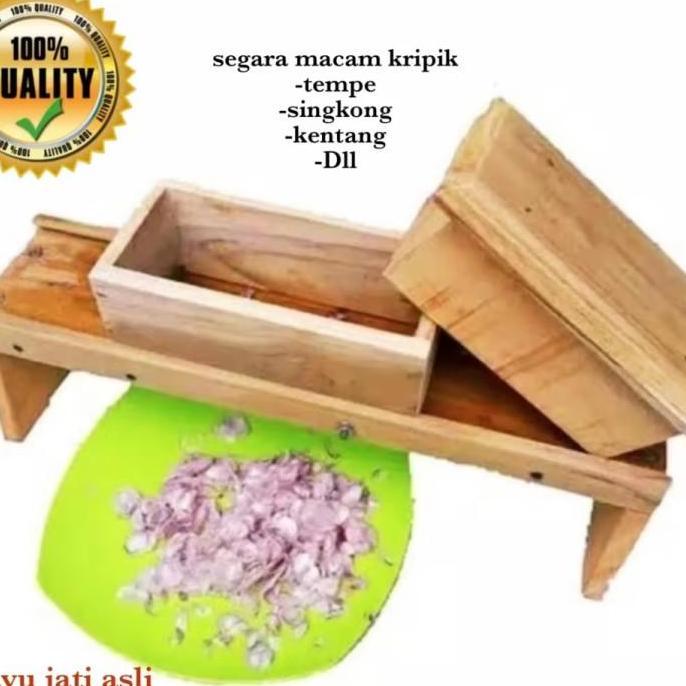 alat pengiris bawang merah keripik kentang keripik pisang kayu jati