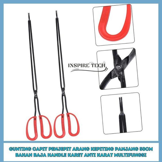 Gunting Capit BBQ Jepitan Arang Multifungsi Capit Panjang 50CM