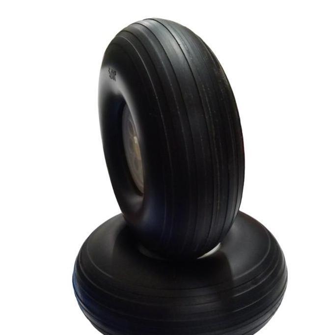 Rc Plane Roda Pesawat karet Rubber wheel 5inch 127mm