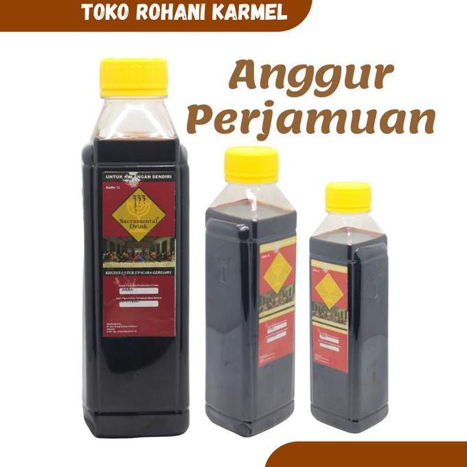 ANGGUR PERJAMUAN 1 LITER (ROSGUNG) / ANGGUR PERJAMUAN KUDUS / ANGGUR KHUSUS PERJAMUAN