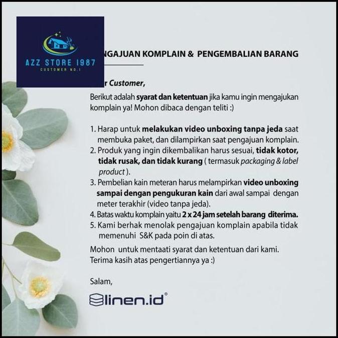 [Bahan Sprei Putih] Kain 100% Cotton Polos 400TC Lebar 300 cm