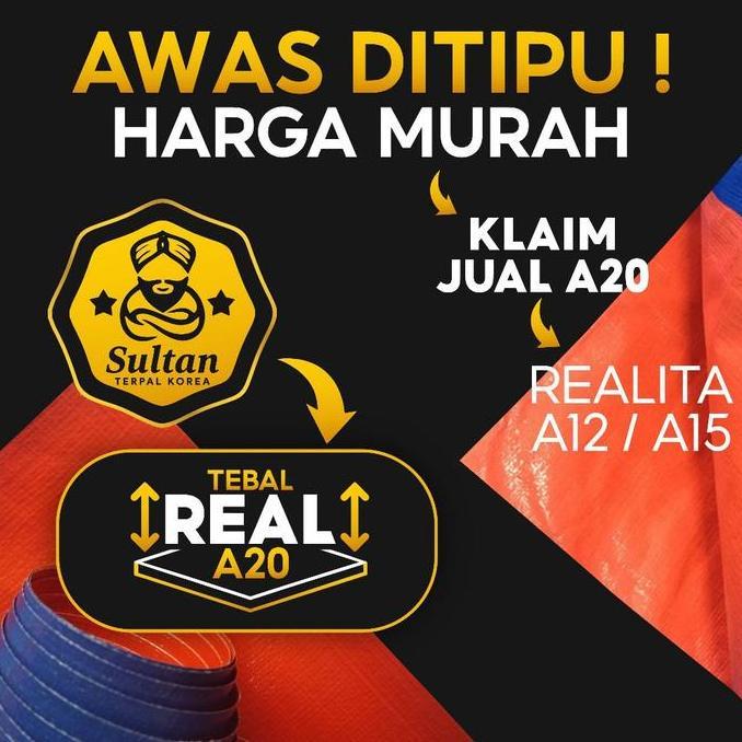 Terpal Kolam Terpal Ikan Kotak 1x2x1 / 2x1x1 / 100x200x100 / 200x100x100 Tebal A20 / A15 / A12 / A8 