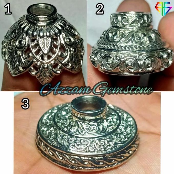 Mendak Mendok Ring Besar Tebal Logam Coin bkn kalasa Stailess kuningan