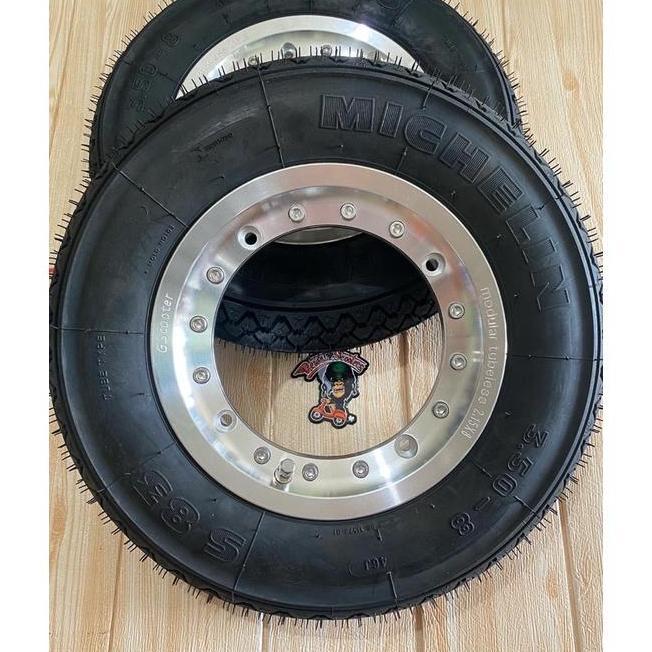 GRADIMOU velg tubeless gscooter ban michelin ring 8 modular vespa super ps