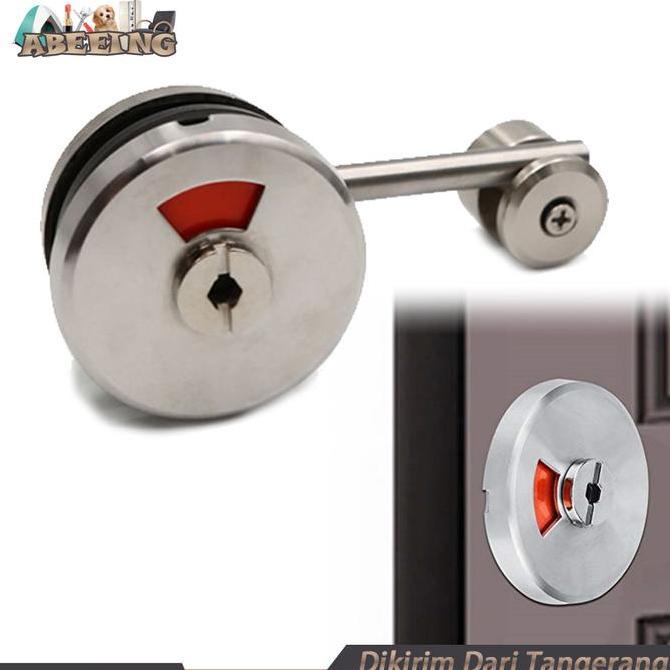 KASDIUM Grendel Indikator Toilet Partisi Kunci Indikator Pintu Kamar Mandi