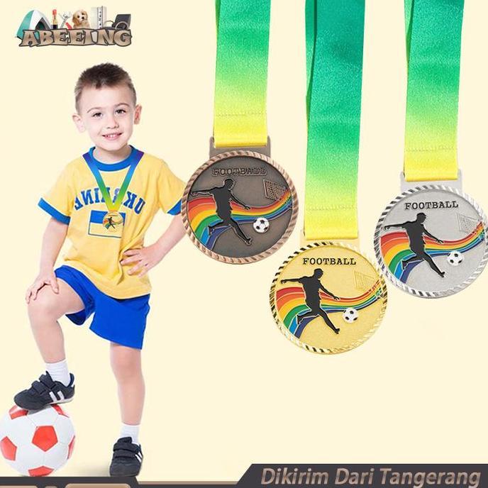 BRAVECOU Mendali Juara 123 Sepak Bola Medali Kejuaraan Medali Logam Medali Futsal Mendali Emas Perak