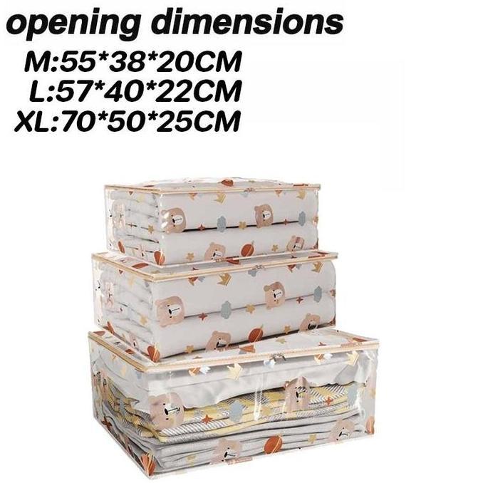 Bst Ready Torage Box Besar Kotak Penyimpanan Baju Bisa Dilipat Box Baju Tempat Penyimpanan Serbaguna