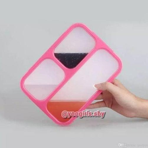 YOOYEE kotak makan grid bento lunch box 3 sekat anti bocor