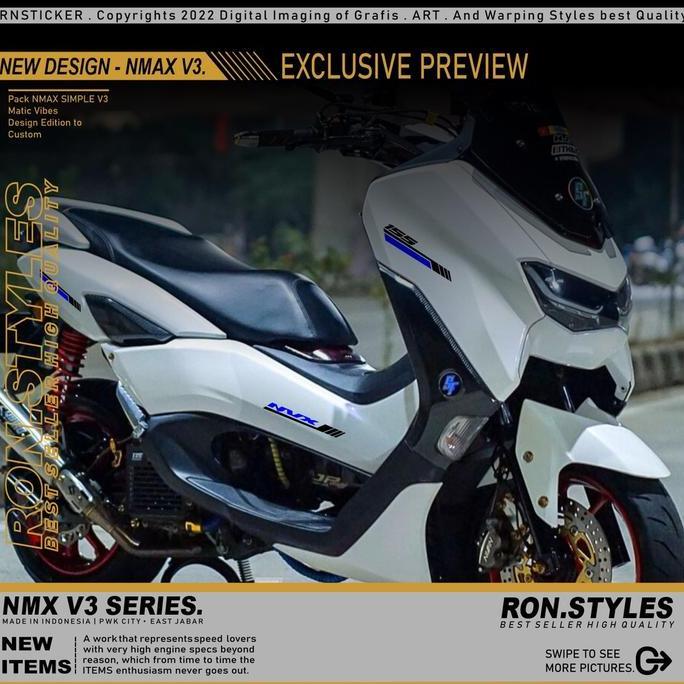 V3 Cutting Striping Nmax New Design 2023 stiker nmax new simpel
