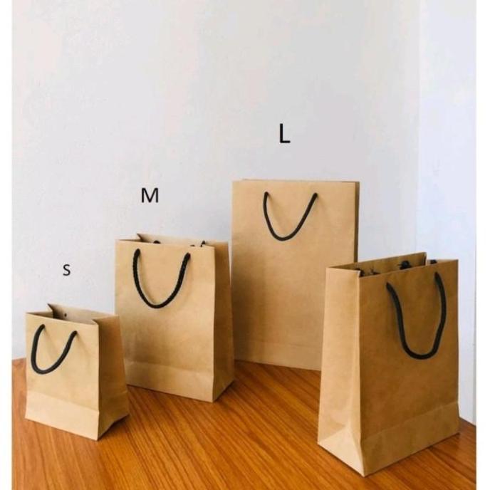 paper bag polos mini coklat