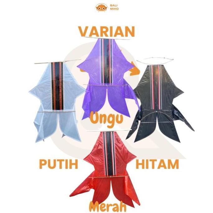 Layangan Bebean 1.2 meter x 85 cm - Layangan Bebean Knockdown - Layangan Bali - Layangan Plastik - L