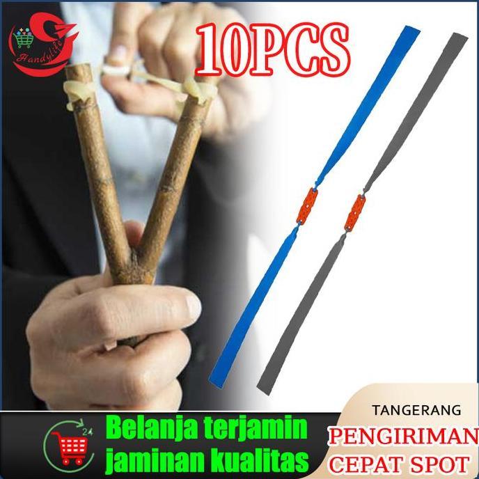 GIRARDY 10Pcs Karet Tebal Ketapel Standar 0.45mm/0.8mm Kuat Dan Kuat Karet Ketapel