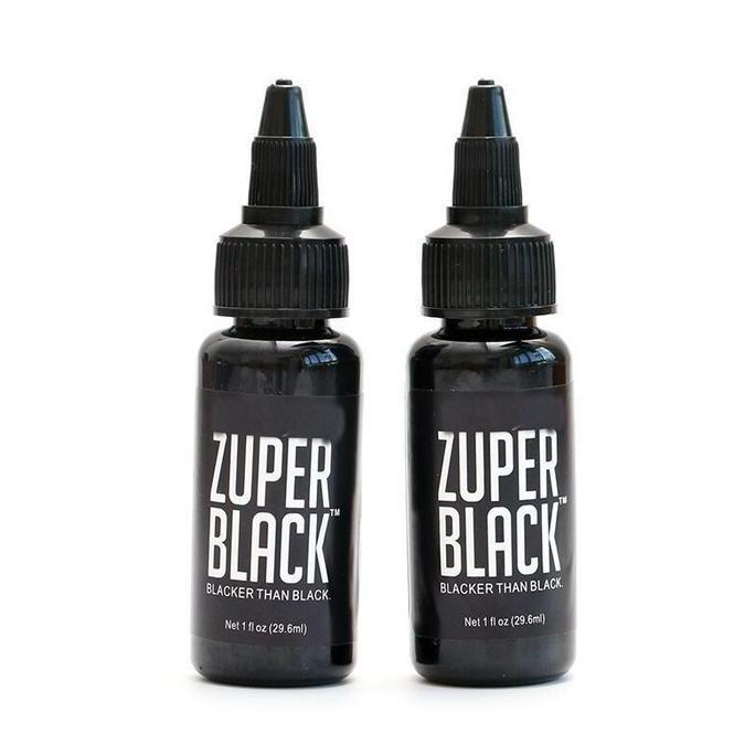 FKINAPE Zuper Tinta Hitam Tattoo 1oz Ink Tatto 30ml Tinta Tatto Super Black Pigmen Pewarna Tato
