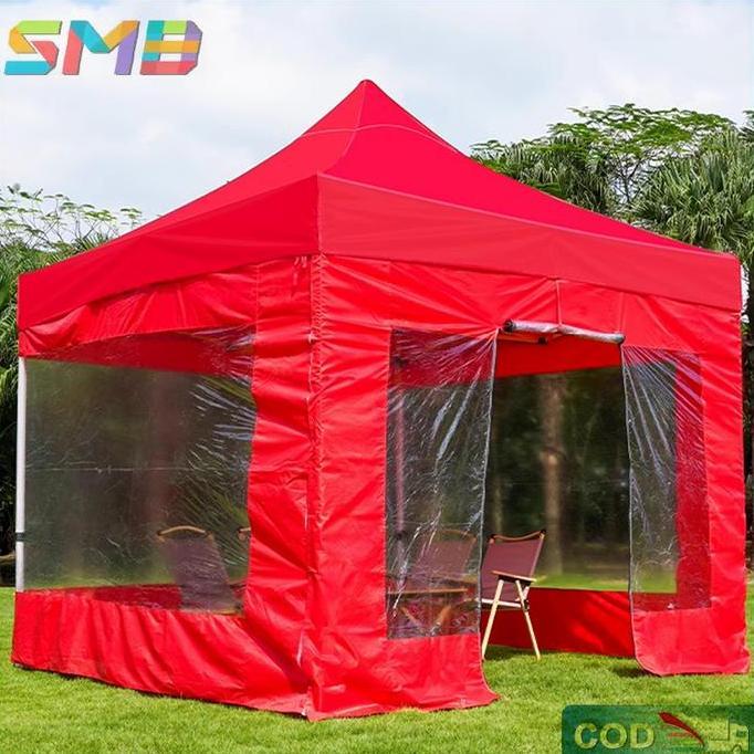 GIRARDY Tenda Lipat Dinding Samping Kombinasi Mika-Dinding Mika Tenda Lipat