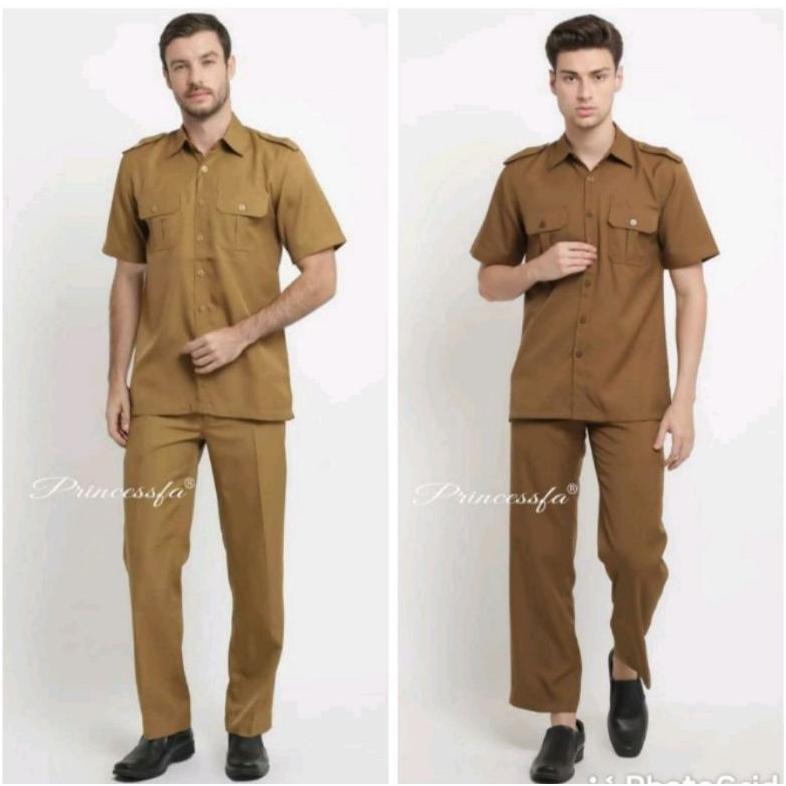 Promo Seragam Princessfa / Seragam Safari / Seragam Safari Pria / Seragam Safari Laki - Laki / Serag