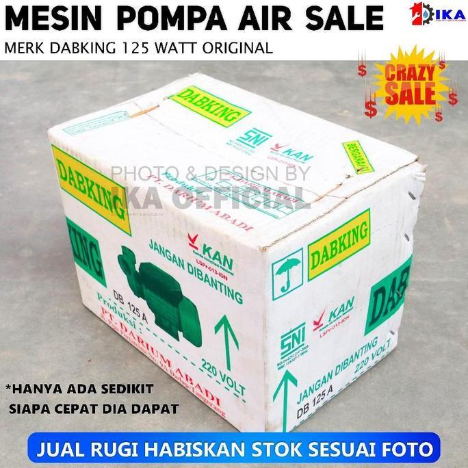 DISSORDE Pompa Air Sumur Dangkal Dabking Db 125A / 125Watt Bersih / DABKING DB 125 A / DB125 / DB125