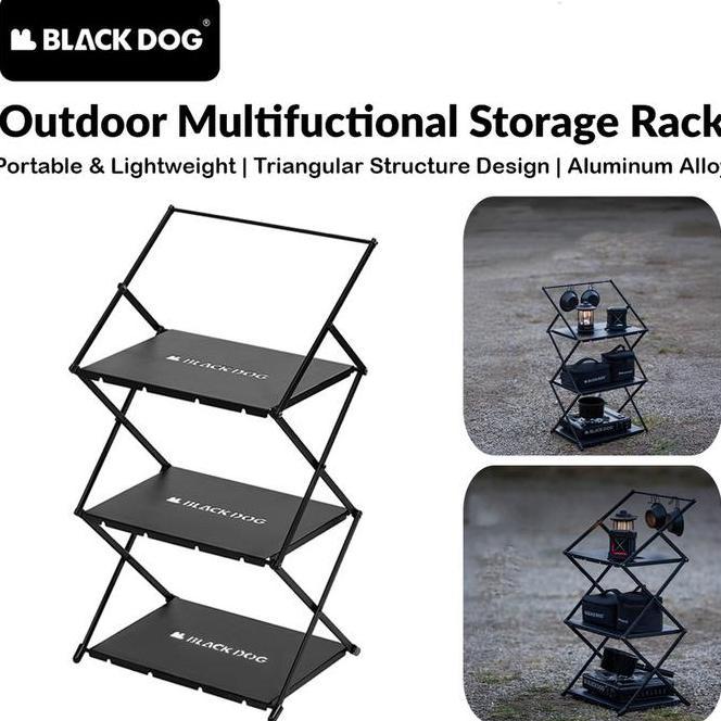 Rak Camping Blackdog Outdoor Multifunctional Storage Rack