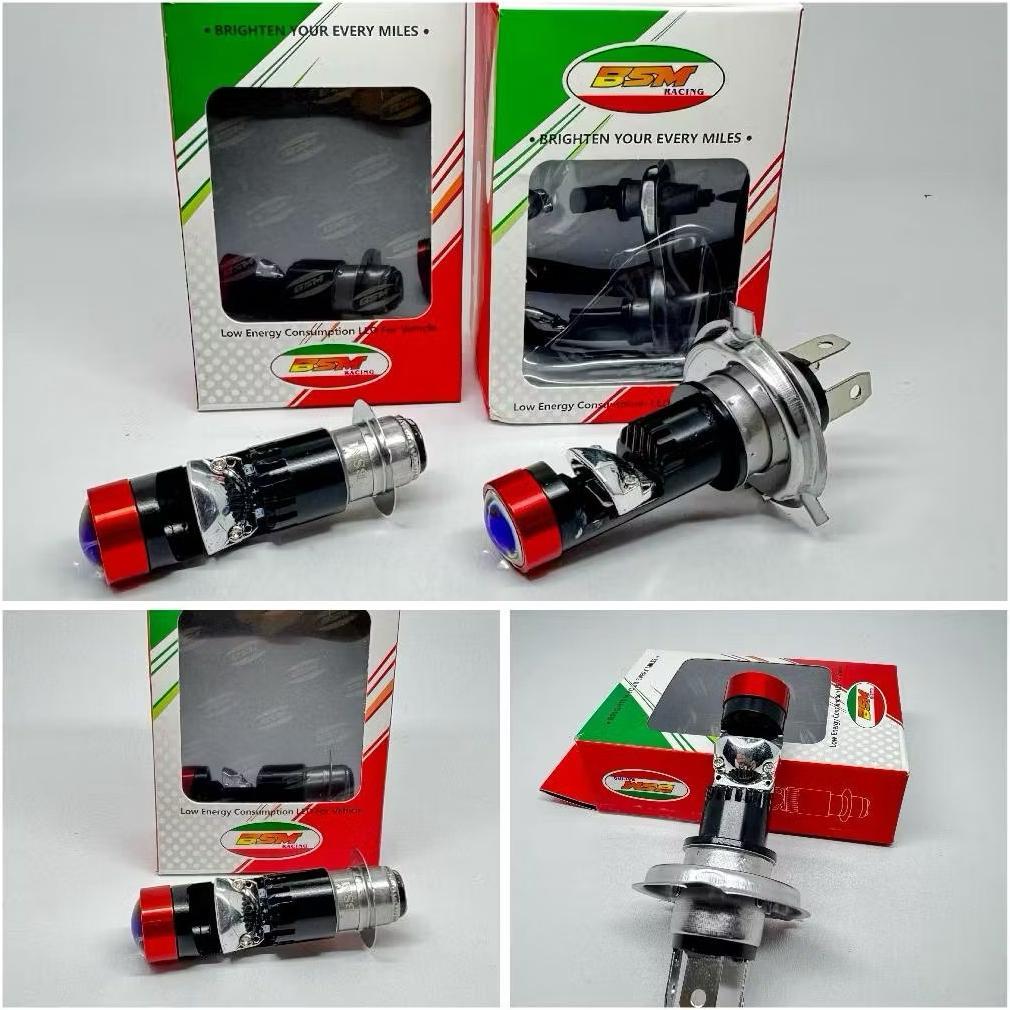 Paling laku LAMPU DEPAN MOTOR H6/H4 AC DC CAHAYA LAMPU BILED SUPER TERANG