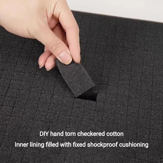 Twara- Busa Tas Custom Cut - Cotton Mesh Sponge Block - Busa Pre Cut Custom For Kamera - Lensa - Dro