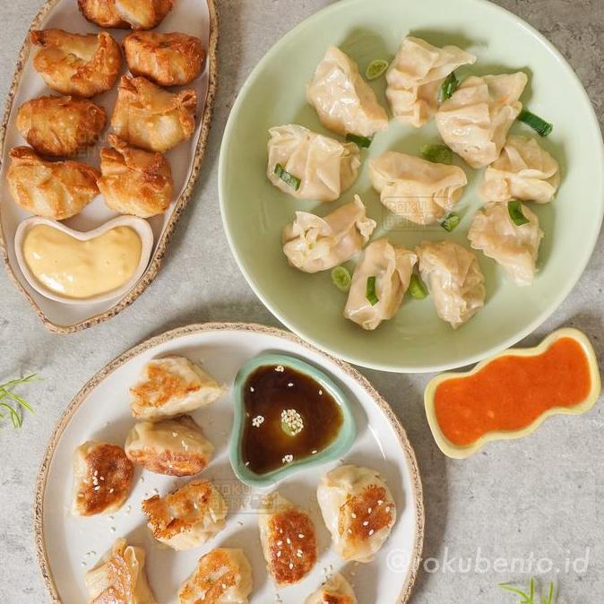 Enyama- Premium Dumpling (Pangsit) Roku Bento