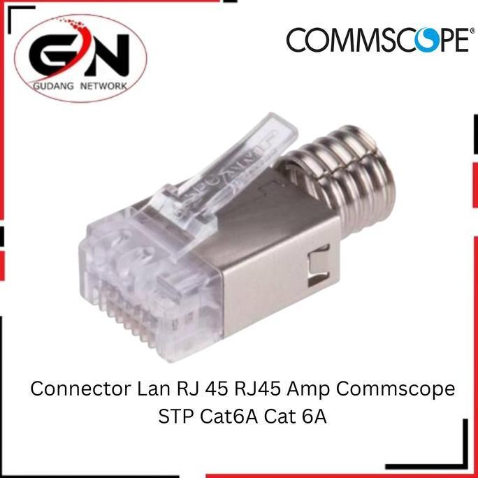 TERBARU - Connector Lan RJ 45 RJ45 Amp Commscope STP Cat6A Cat 6A