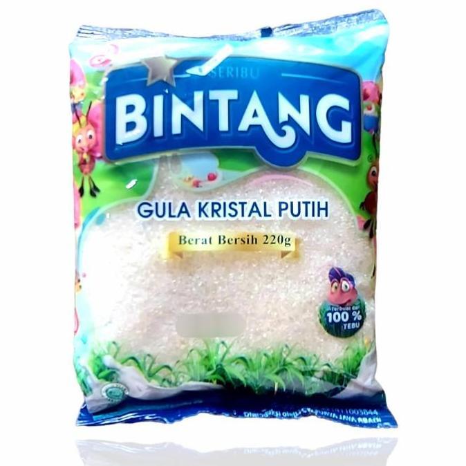 Gula Pasir SERIBU BINTANG 220 GRAM Gula Kristal Putih Gula 200