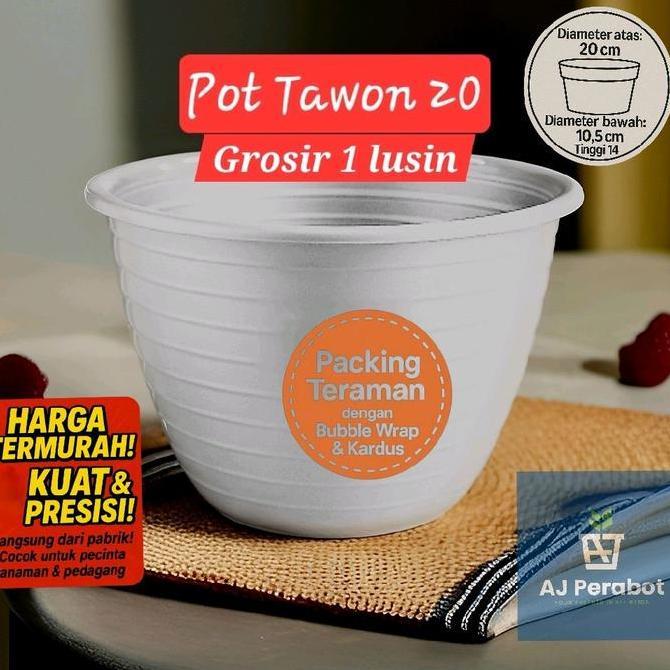 Grosir 1 Lusin Pot 20 Pot Pot Bunga Pot Bunga Plastik