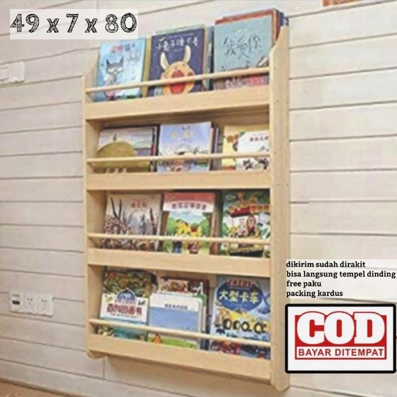Murah Rak Buku / Rak Buku Dinding / Rak Buku Tempel Dinding / Rak Serbaguna / Rak Make Up