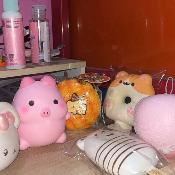 NEW preloved squishy license punimaru pancake mini blueberry yummy bear panda lei donat punimaru pop