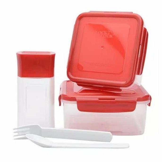 New Lock&Lock Lock N Lock Gift Set Lunch Of Joy Peralatan Makan Set