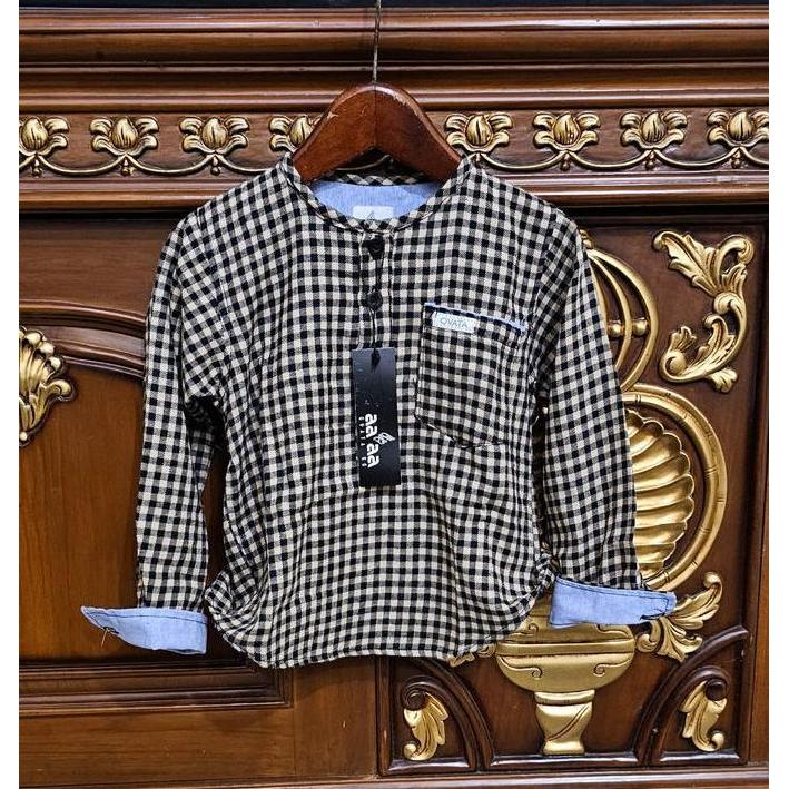 Otokonoko- Kurta Anak Terbaru Motif Kotak-Kotak Usia 1-14 Tahun